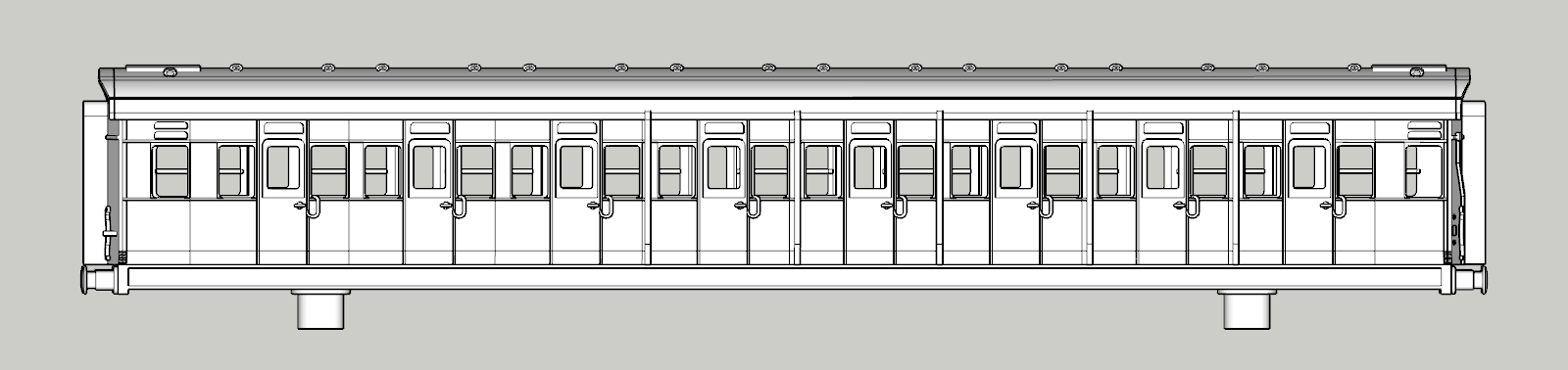 (image for) (N) SR Maunsell Low Window 8 Cmpt Third R4 - d2001