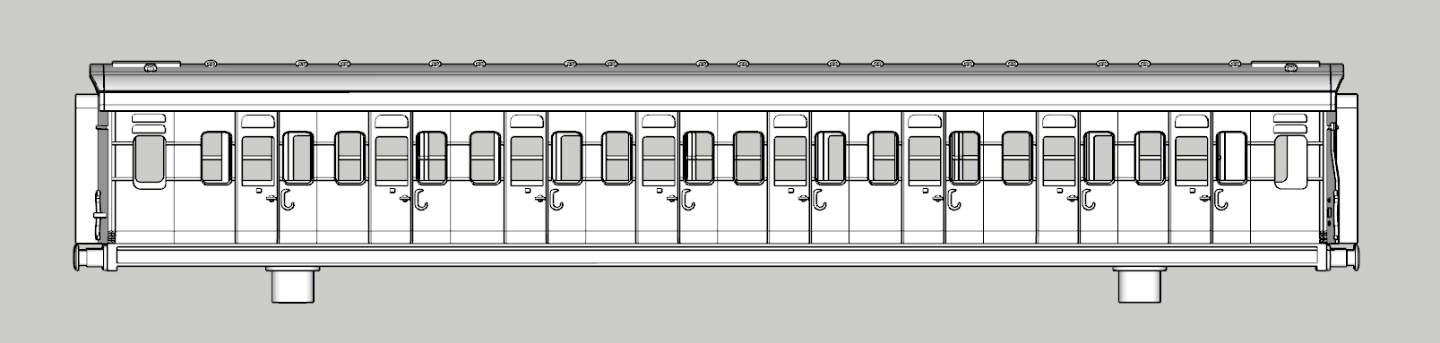 (image for) (N) SR Maunsell 8 cmpt Third - d2011 - Large Window