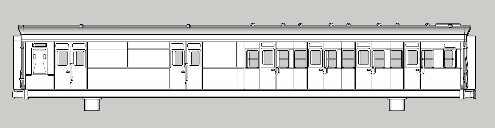 (image for) (N) SR Maunsell Low Window 4 Cmpt Brake Third R4 - d2101