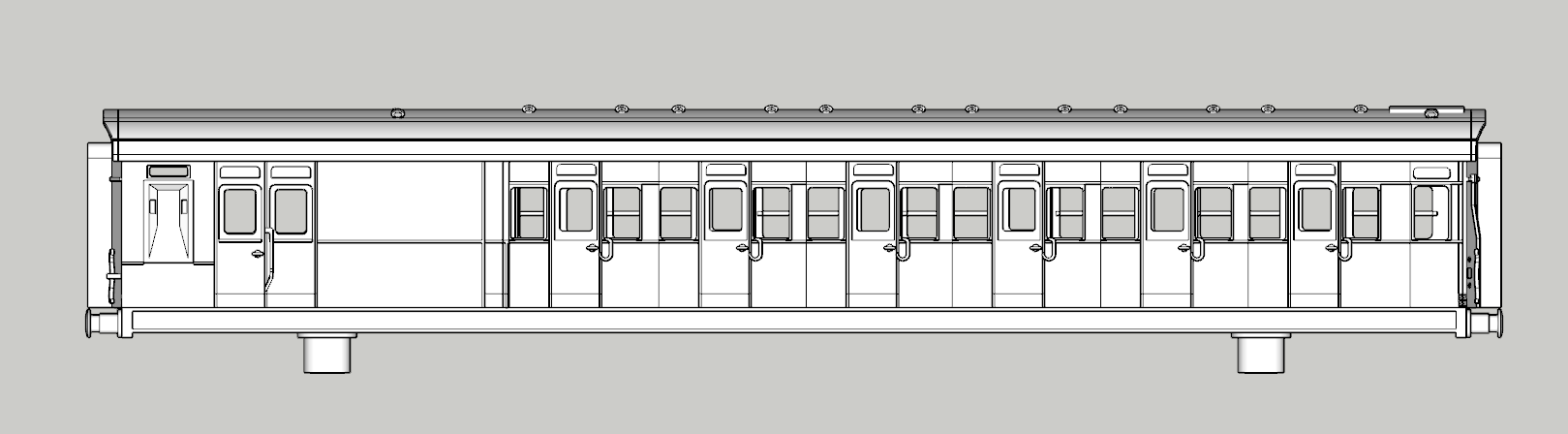 (image for) (N) SR Maunsell High Window 6 Cmpt Brake Third R4 - d2102