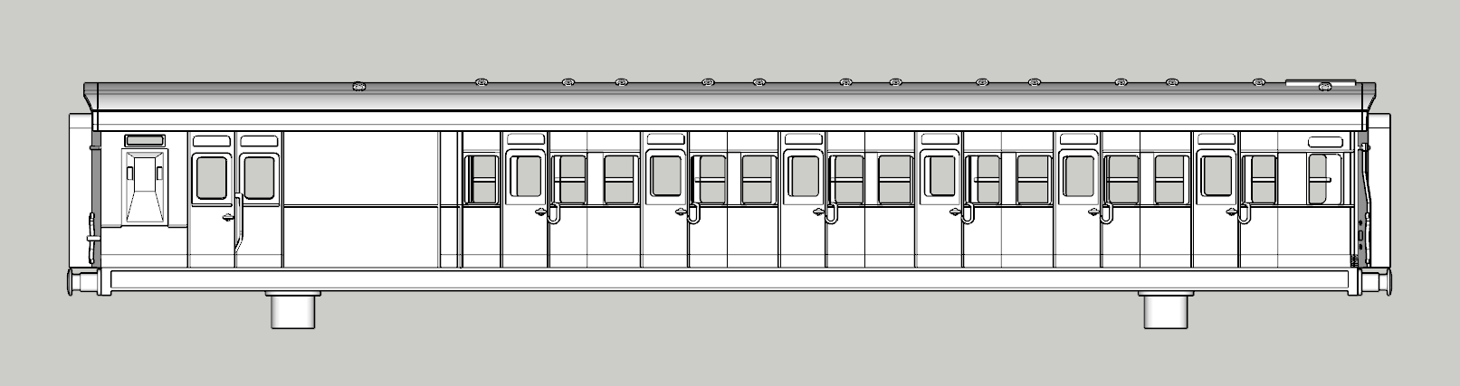 (image for) (N) SR Maunsell Low Window 6 Cmpt Brake Third R4 - d2102