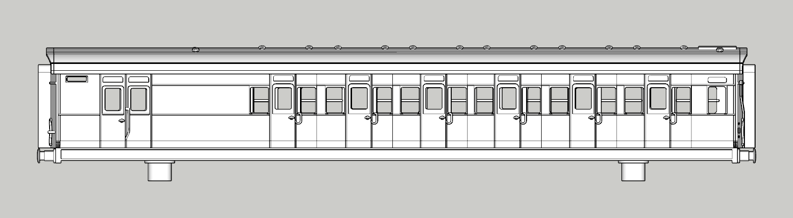 (image for) (N) SR Maunsell Low Window 6 Cmpt Brake Third R1 - d2104