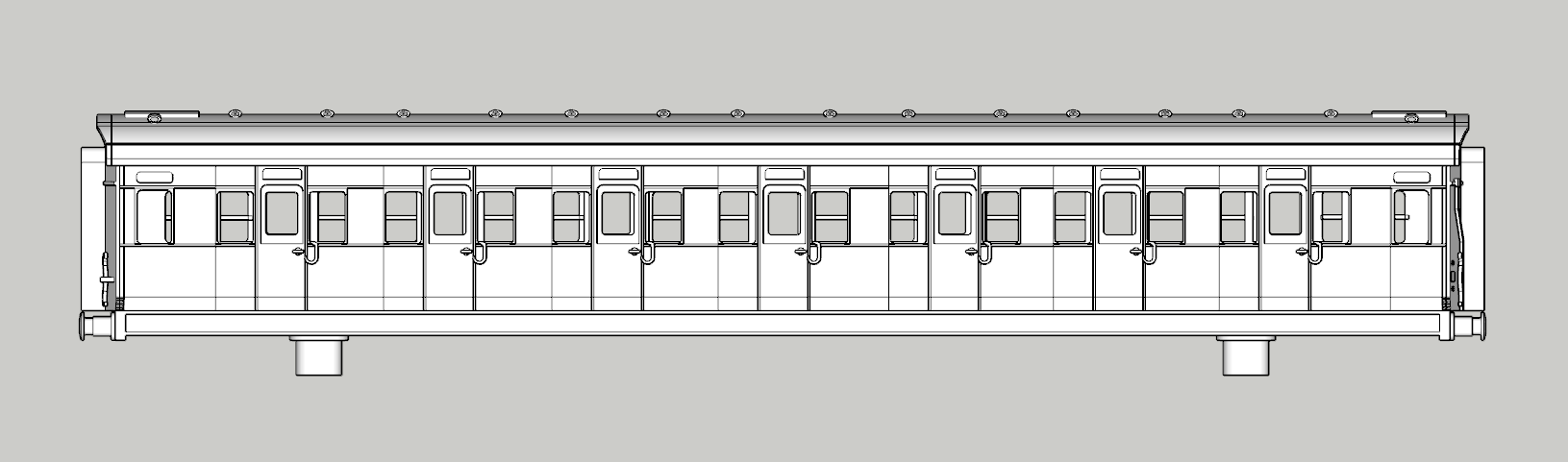 (image for) (N) SR Maunsell Low Window 7 Cmpt First R1 - d2502