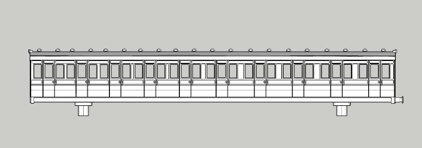(image for) SR 3-SUB - Rebuilt ex-LSWR - 10 Compartment Trailer Third