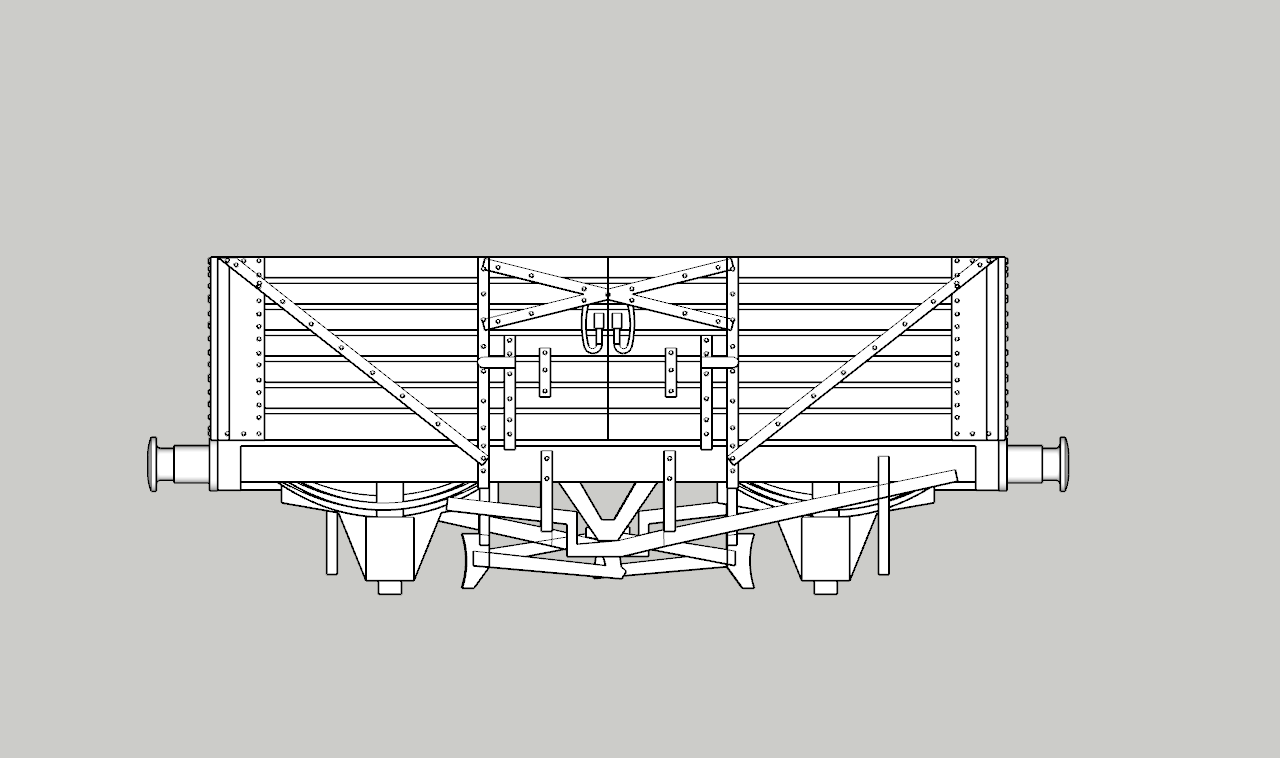 (image for) SECR 7 Plank Open Goods Wagon d1355 (5 Pack)