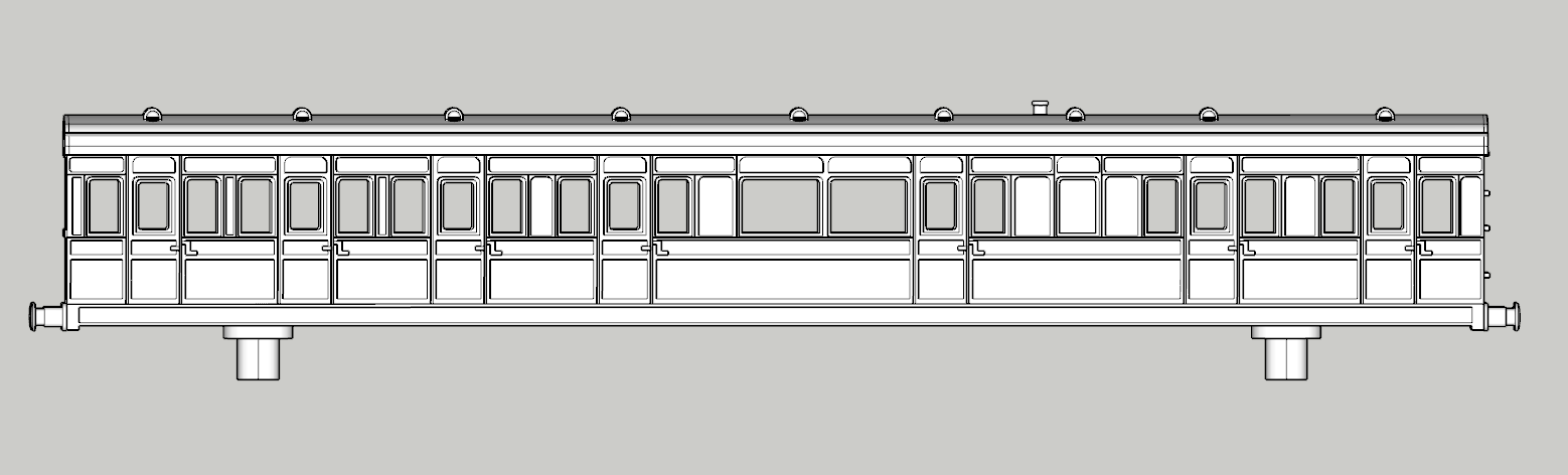 (image for) (N) SECR Birdcage 60ft 7 cmpt Compo/Saloon Lav - d315
