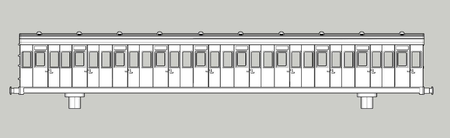 (image for) (N) SECR Birdcage 60ft 10 cmpt Third - d52 - Steel Type