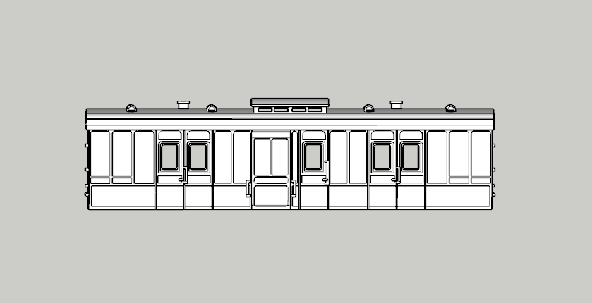 (image for) (N) SECR Birdcage 32ft 6 Wheel Luggage Van - d885